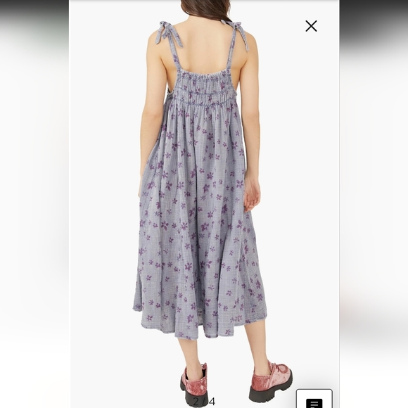 Free People Azure Shirred Maxi Sundress - Picture 2 of 6